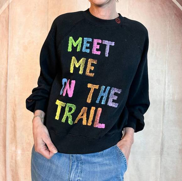 MADISON Tops - NEW MADISON meet me on the trail sweatshirt in black